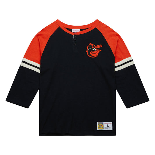 Baltimore Orioles Mitchell & Ness Legendary Vintage Slub Henley