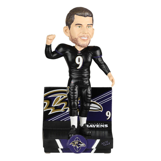 Justin Tucker Baltimore Ravens Bobblehead  Black Jersey