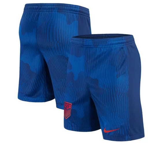 USA Nike Away Stadium Performance Shorts- Blue