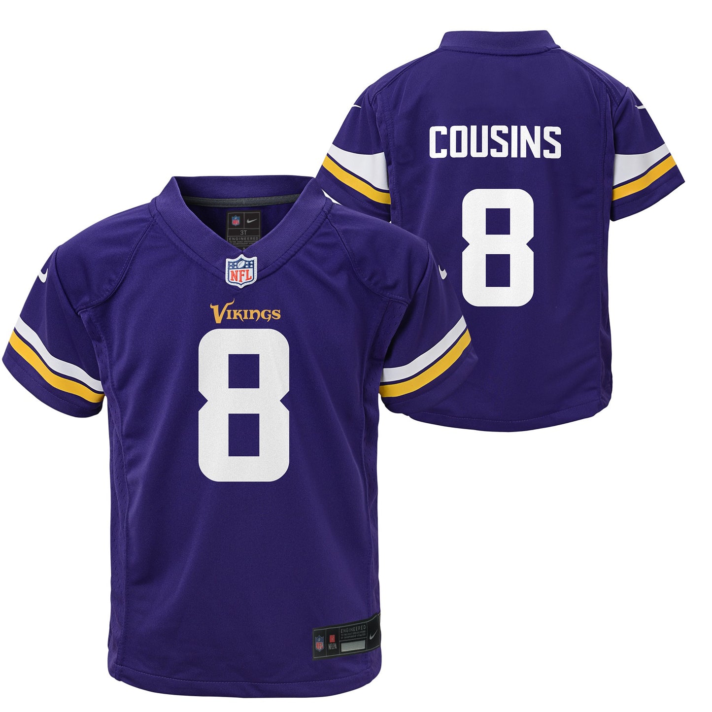 Minnesota Vikings Nike #8 Kirk Cousins Toddler Game Jersey