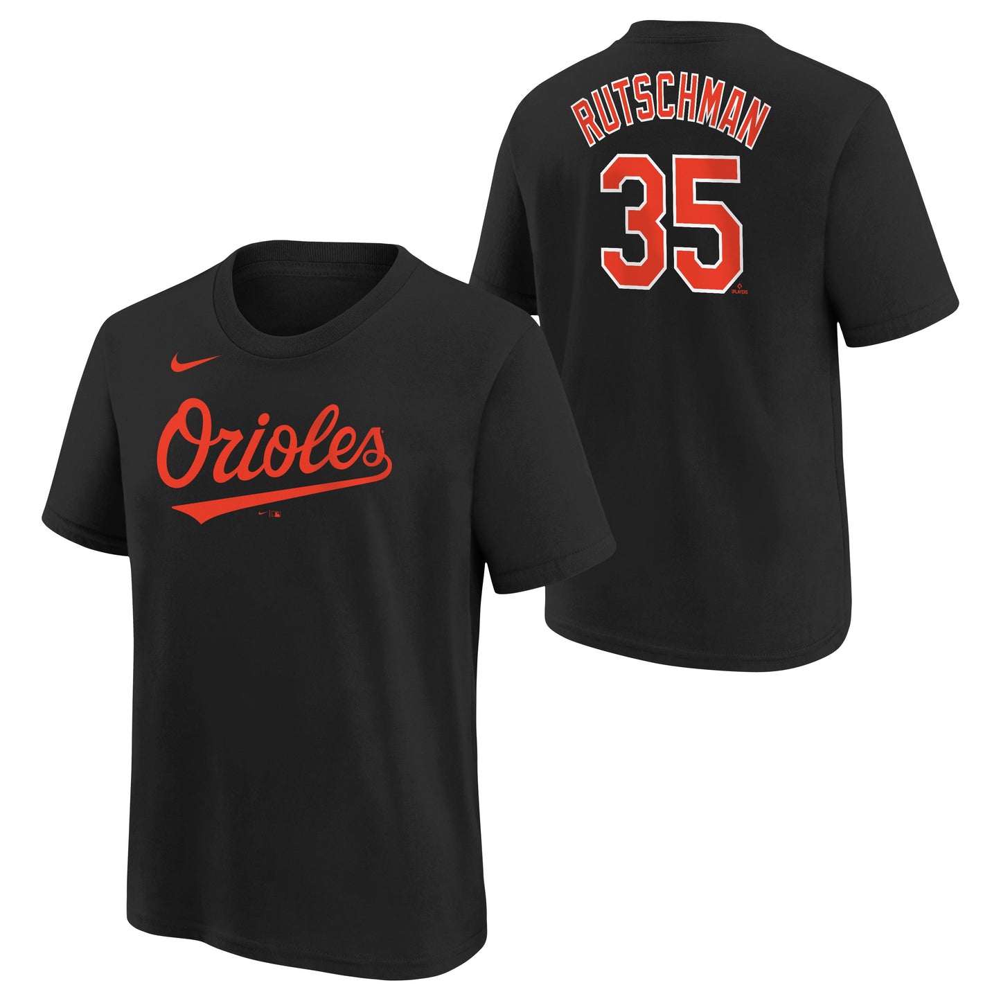 Baltimore Orioles Black #35 Adley Rutschman Youth Player T-Shirt