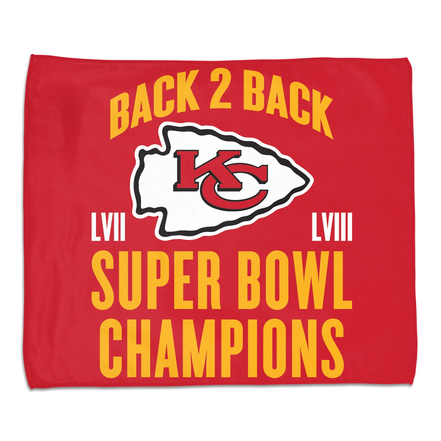 Kansas City Chiefs WinCraft Back-To-Back LVII & LVIII Super Bowl Champions 15" x 18" Rally Towel