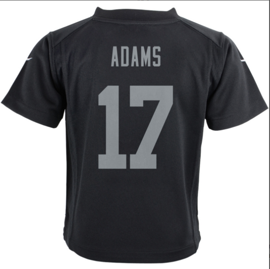Las Vegas Raiders #17 Davante Adams Pre-School KIDS Nike Game Jersey- Black