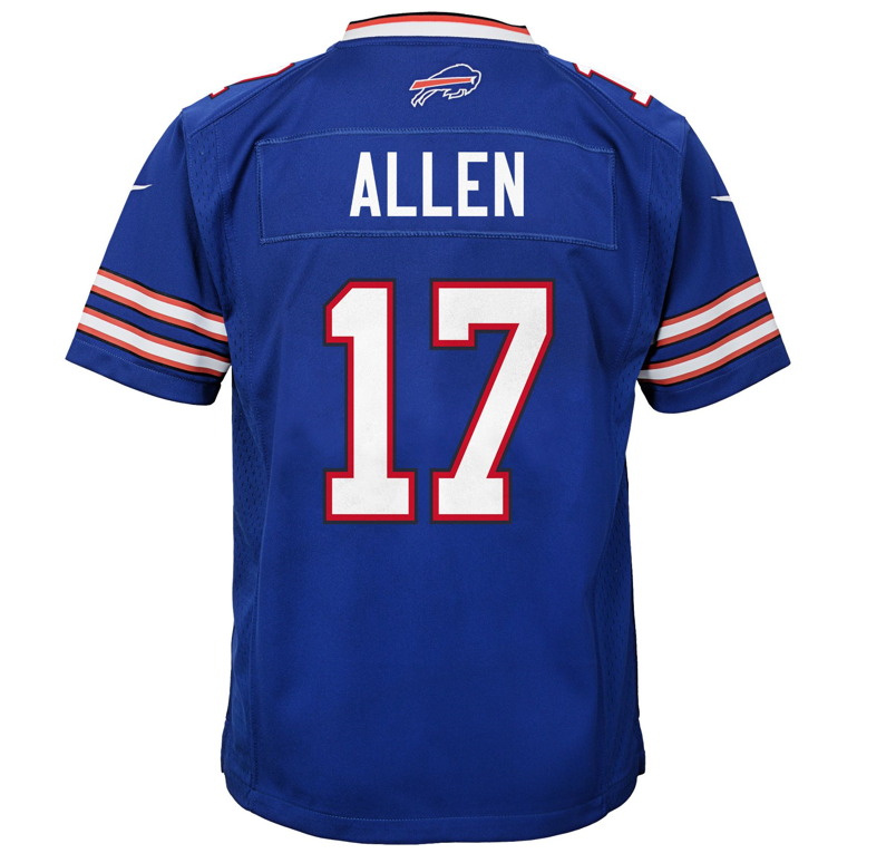 Buffalo Bills Nike # 17 Josh Allen Youth Game Jersey - Blue