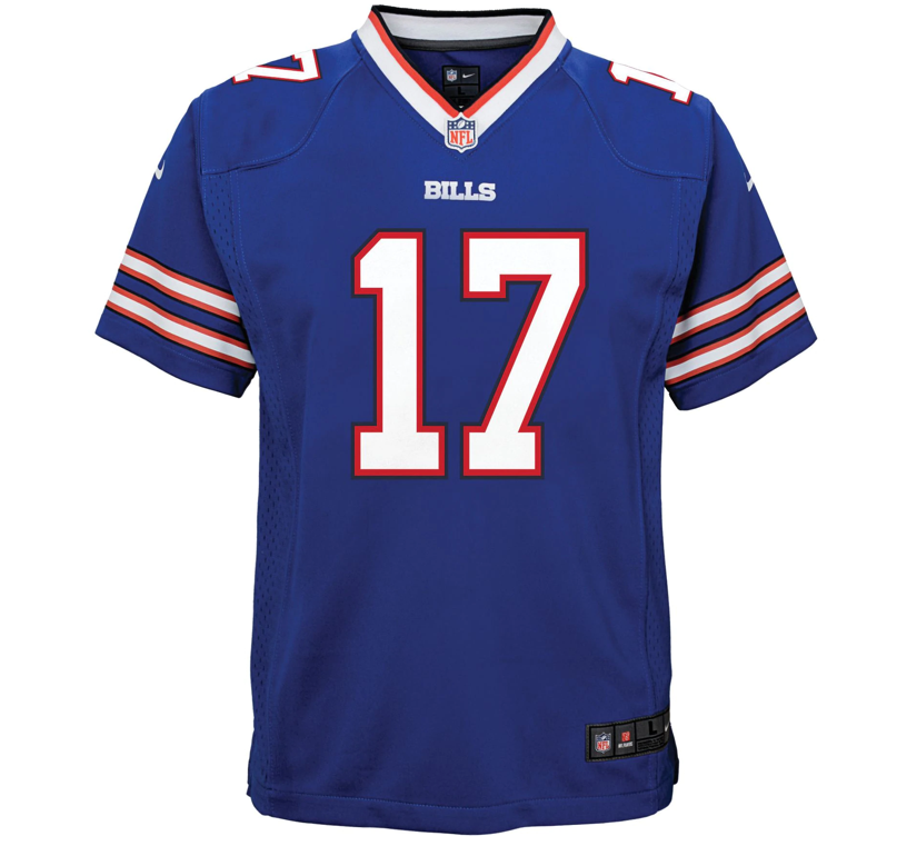 Buffalo Bills Nike # 17 Josh Allen Youth Game Jersey - Blue