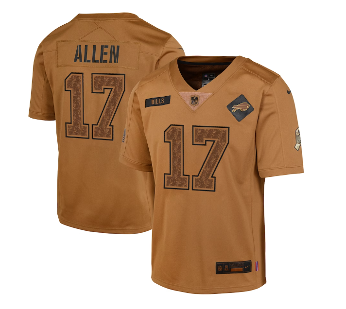 Buffalo Bills Nike Youth #17 Josh Allen Salute to Service Jersey