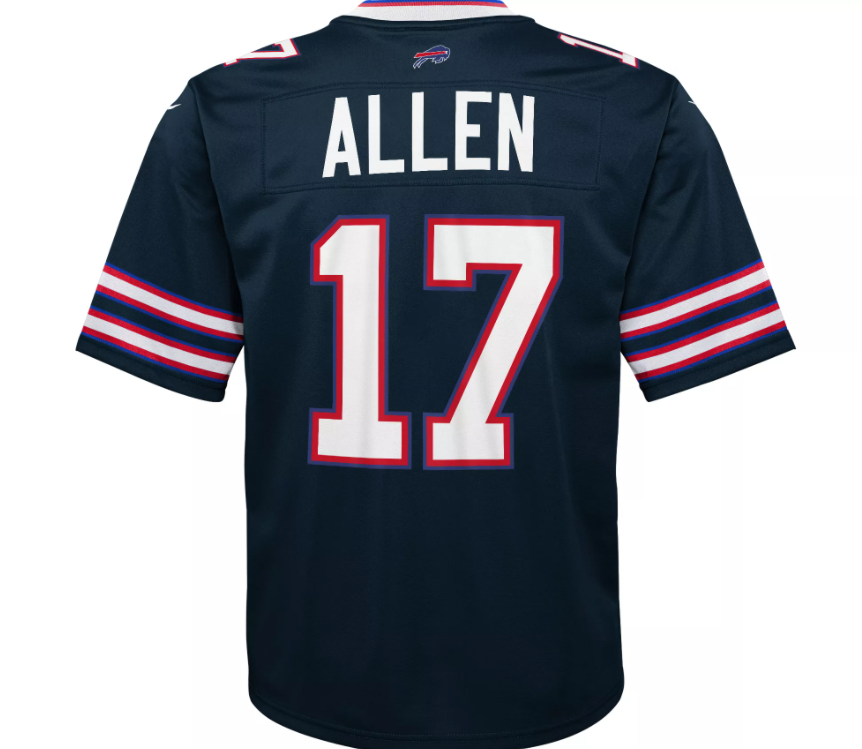 Buffalo Bills Nike #17 Josh Allen Youth Game Jersey - Inverted Blue