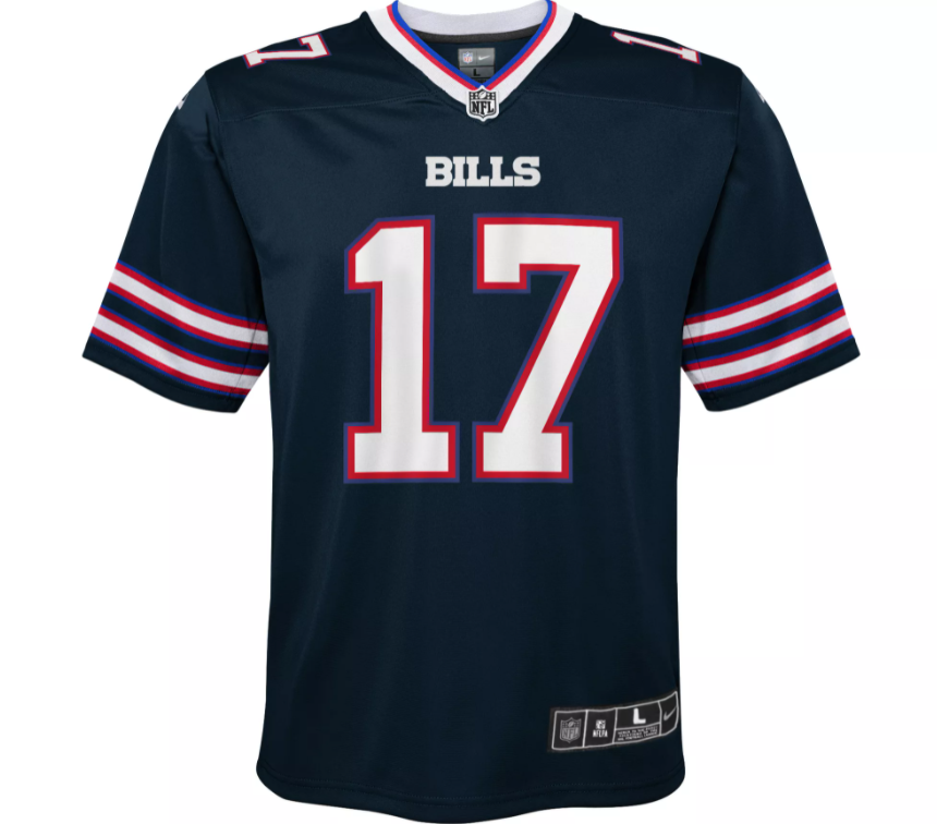 Buffalo Bills Nike #17 Josh Allen Youth Game Jersey - Inverted Blue