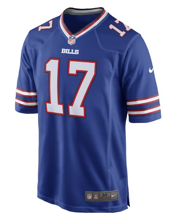 Buffalo Bills Nike #17 Josh Allen Royal Blue Mens Game Jersey