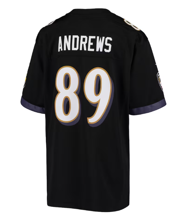 Baltimore Ravens #89 Mark Andrews Youth Nike Game Jersey- Black