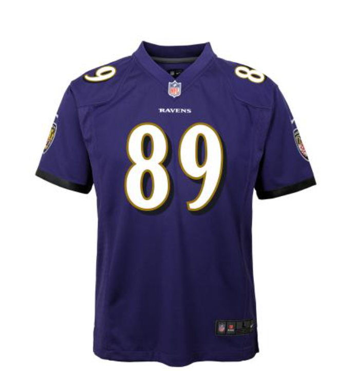 Baltimore Ravens #89 Mark Andrews Youth Nike Game Jersey- Purple