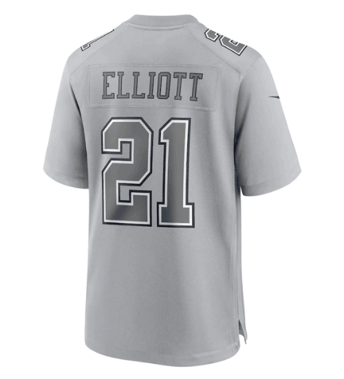 Dallas Cowboys #21 Ezekiel Elliott Atmosphere Men's Jersey - Gray