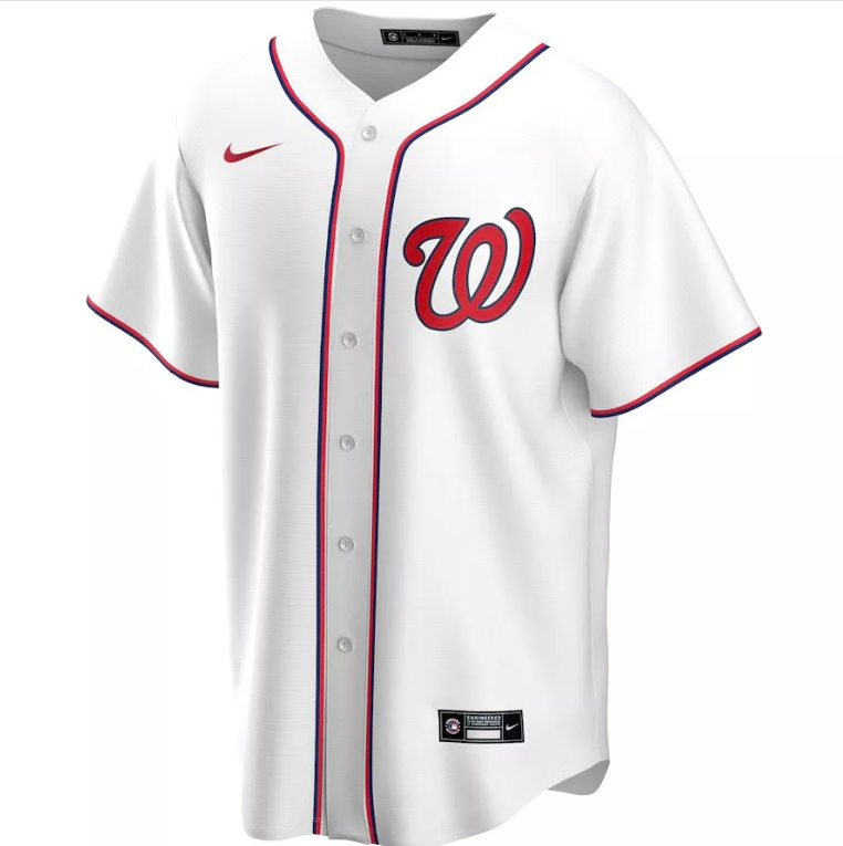 Washington Nationals Nike Authentic Home Jersey-White