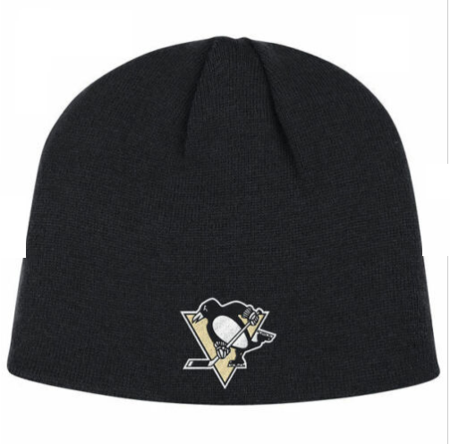 Pittsburgh Penguins Adidas Basic Cuffless Knit Hat - Black