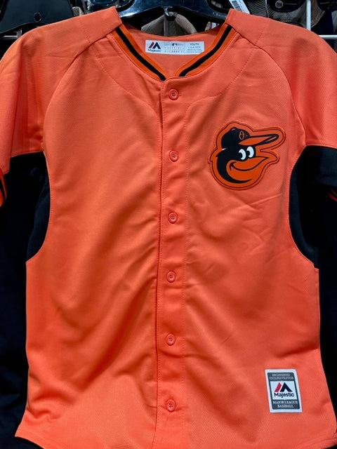 Baltimore Orioles Youth Batting Practice Orange Jersey