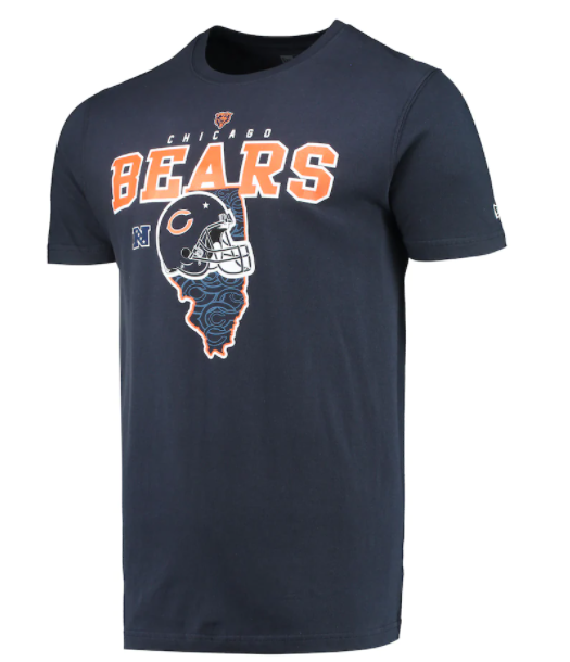 Chicago Bears New Era State Pride T-Shirt - Navy