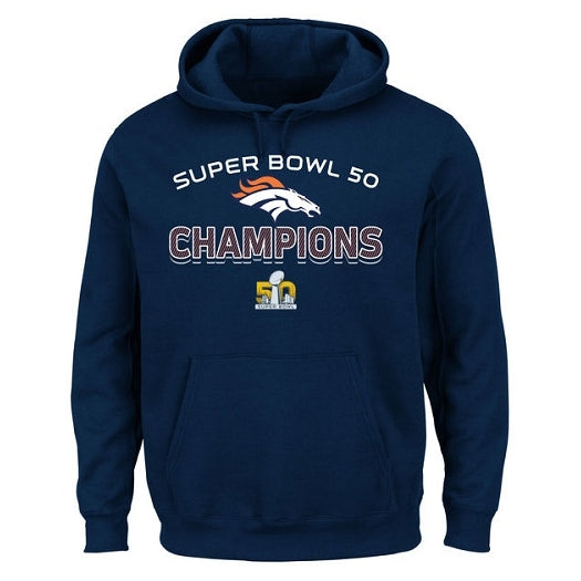 Denver Broncos Super Bowl 50 Champs Champions Beyond Victory Navy Sweatshirt