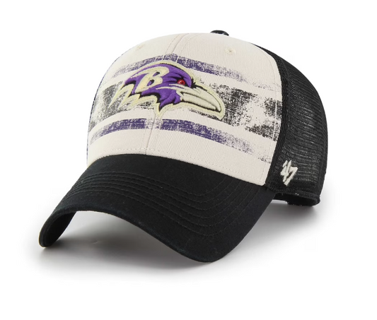 Baltimore Ravens '47 Breakout MVP Trucker Adjustable Hat Cream