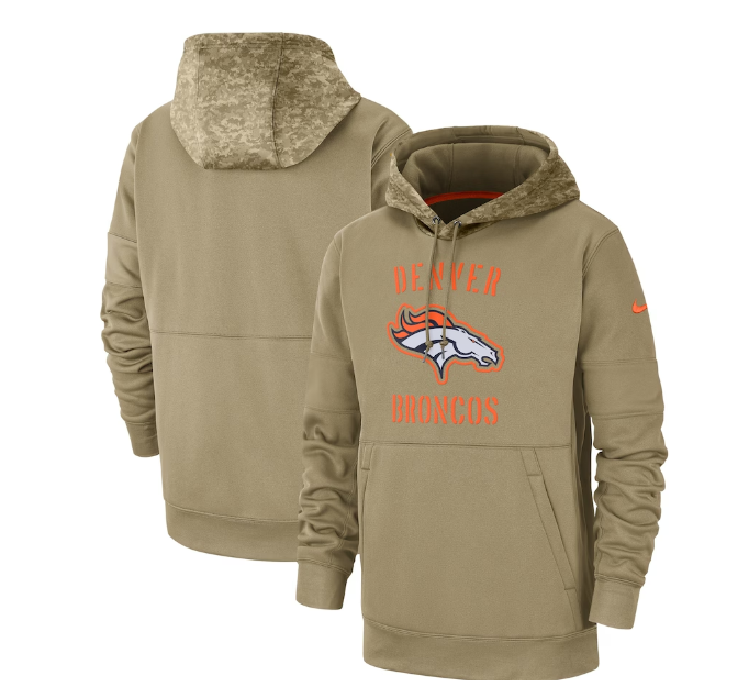 Denver Broncos Nike Salute To Service Tan/Camo Hoodie