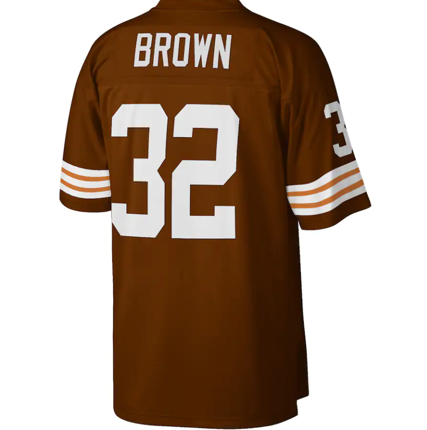 Jim Brown Cleveland Browns Mitchell & Ness Legacy 1963 Throwback Jersey - Brown