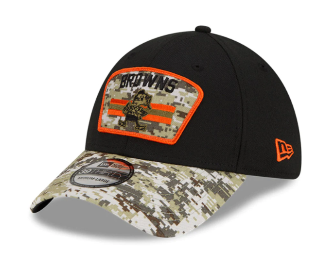 Cleveland Browns New Era Salute to Service Sideline 39THIRTY Hat- Black