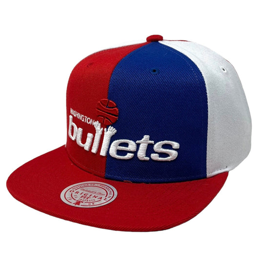Washington Bullets Mitchell & Ness Pinwheel Snapback - Red