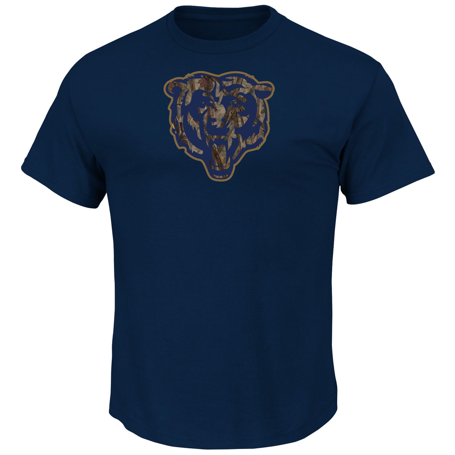 Chicago Bears Navy Camo Tek Patch T-Shirt
