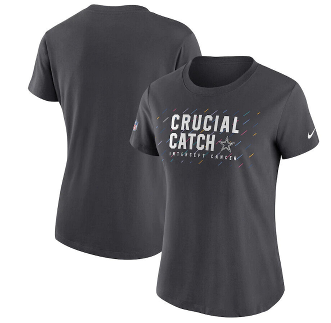 Dallas Cowboys Nike Women's Crucial Catch Team Performance T- Shirt