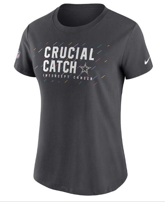 Dallas Cowboys Nike Women's Crucial Catch Team Performance T- Shirt