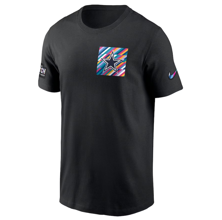 Dallas Cowboys Nike 2023 Men's Crucial Catch Team Sideline T-Shirt - Black