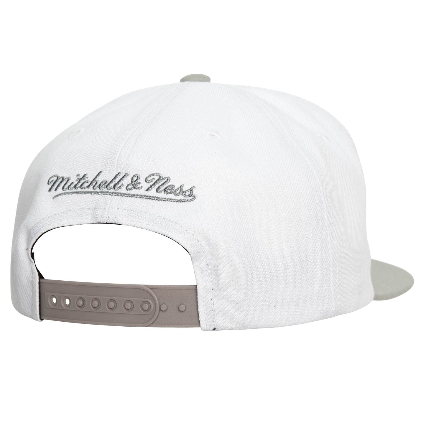 Boston Celtics Mitchell & Ness NBA Cool Gray 7 Snapback - White