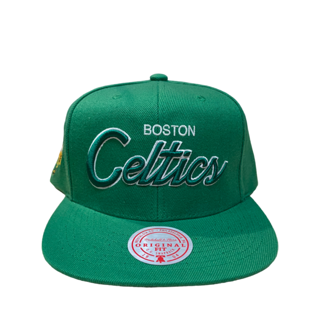 Boston Celtics Mitchell & Ness 2008 NBA Champ Year Trophy Snapback Hat - Green