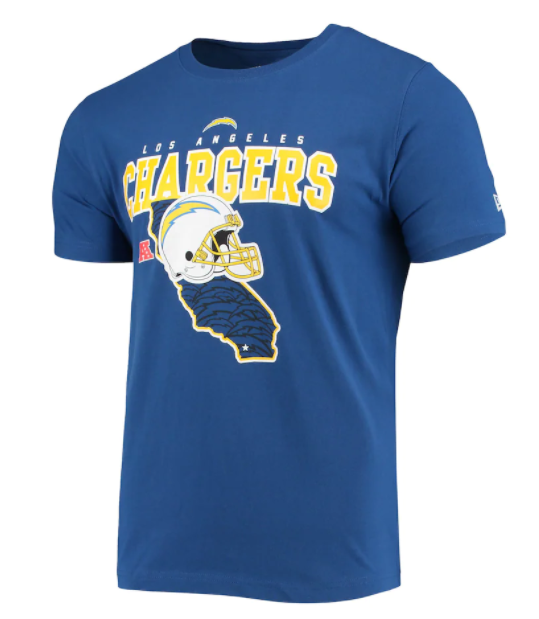 Los Angeles Chargers New Era State Pride T-Shirt - Blue