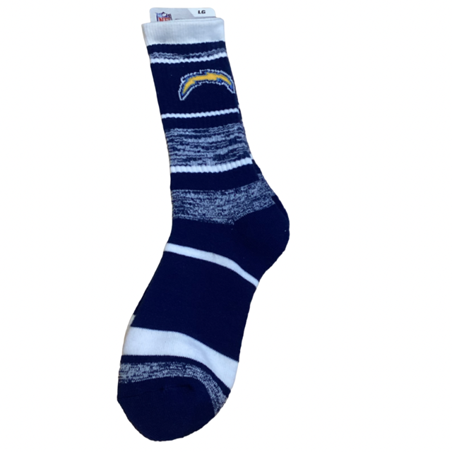 Los Angeles Chargers For Bare Feet Stripe Socks