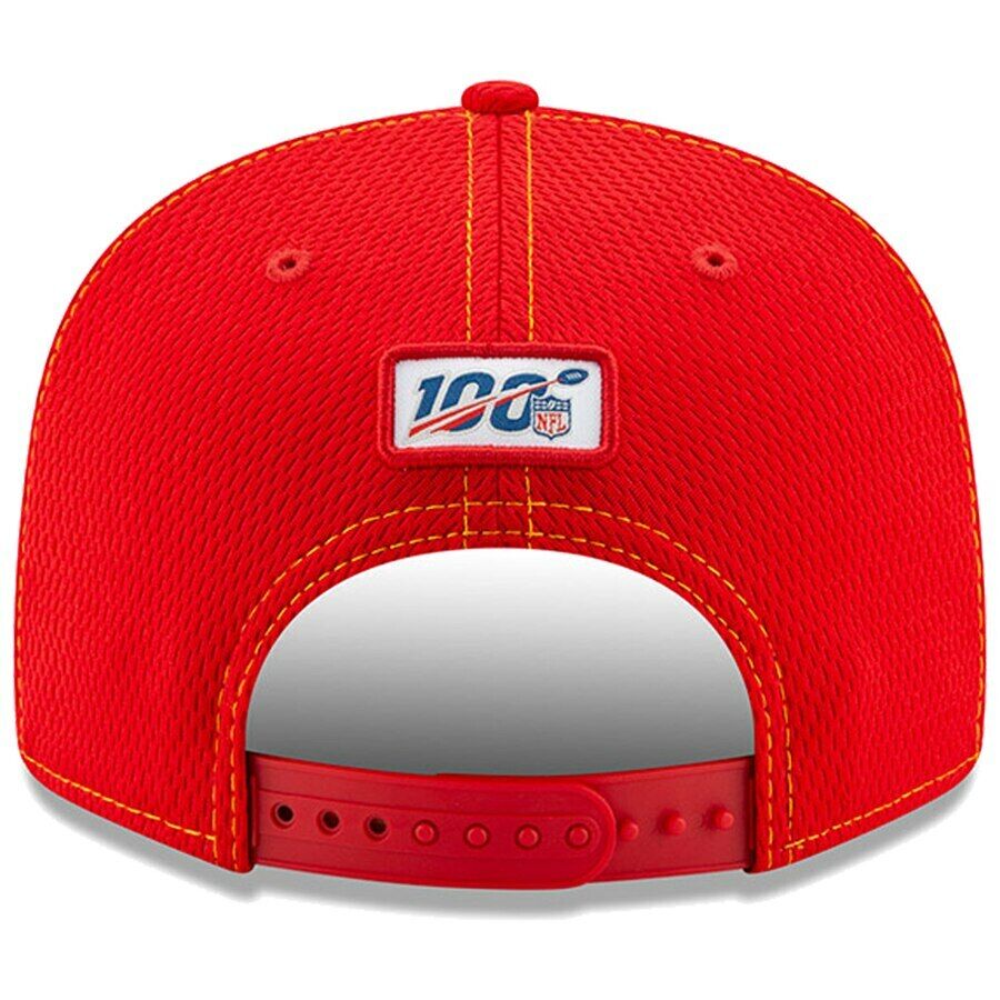 Kansas City Chiefs New Era Sideline Road 9FIFTY Snapback Adjustable Hat - Red