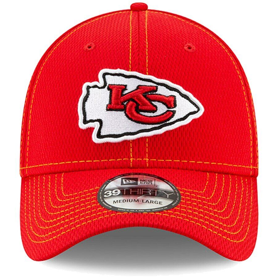 Kansas City Chiefs New Era Red NFL Sideline Road 39THIRTY Hat