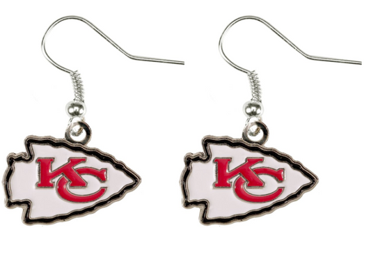 Kansas City Chiefs J-Hook Team logo Earring