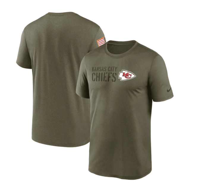 Kansas City Chiefs Salute to Service T-shirt- Green