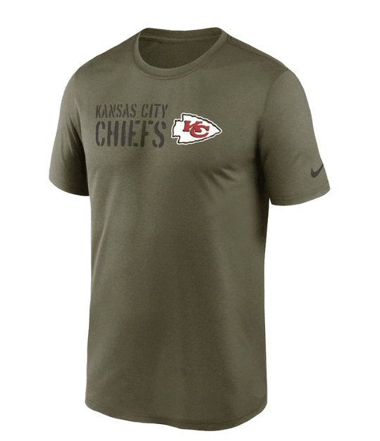 Kansas City Chiefs Salute to Service T-shirt- Green