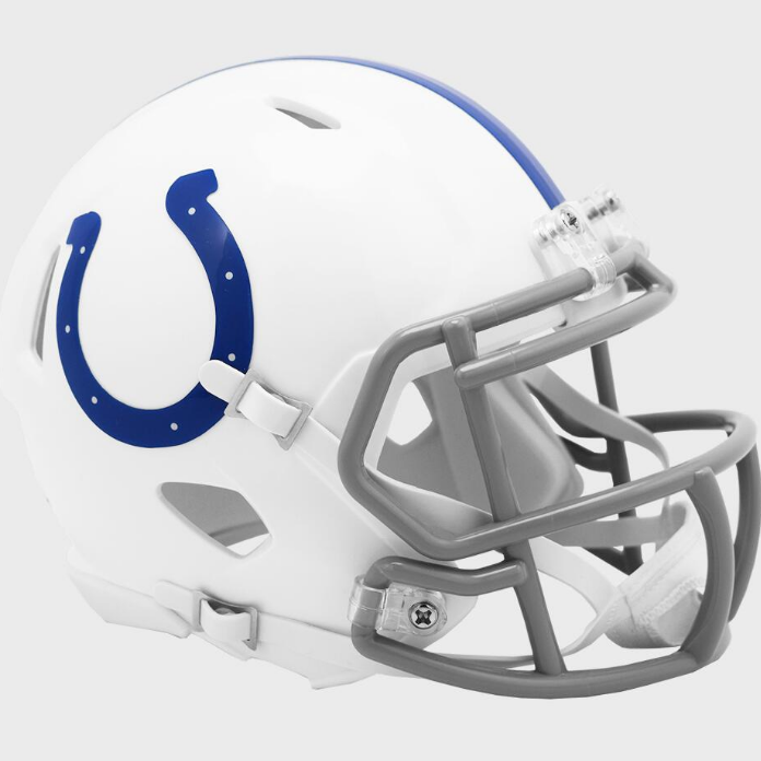 Indianapolis Colts Riddell 1995 to 2003 White Mini Speed Replica Helmet