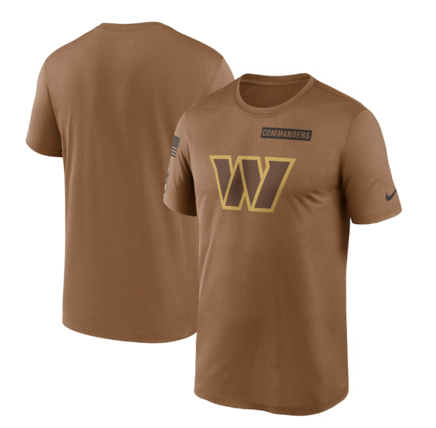 Washington Commanders Nike 2023 Salute to Service T- Shirt- Tan