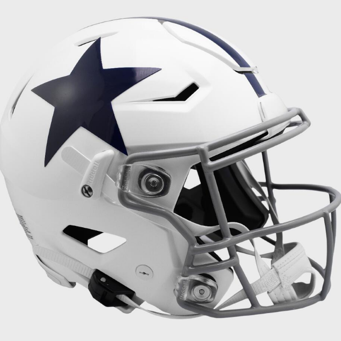 Dallas Cowboys Riddell White 1960  Mini Speed Replica Helmet