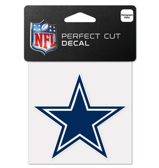 Dallas Cowboys Wincraft Logo 4X4 Perfect Cut Decal