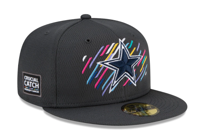 Dallas Cowboys New Era Crucial Catch Sideline 59FIFTY Hat - Gray