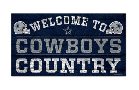 Dallas Cowboys Wincraft 13X24 Wooden Welcome To Sign