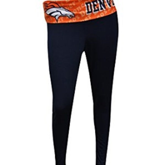Denver Broncos Ladies Dynamic Knit Leggings - Navy