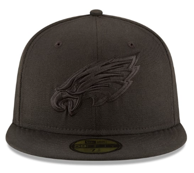 Philadelphia Eagles Black On Black 59Fifty Fitted Hat