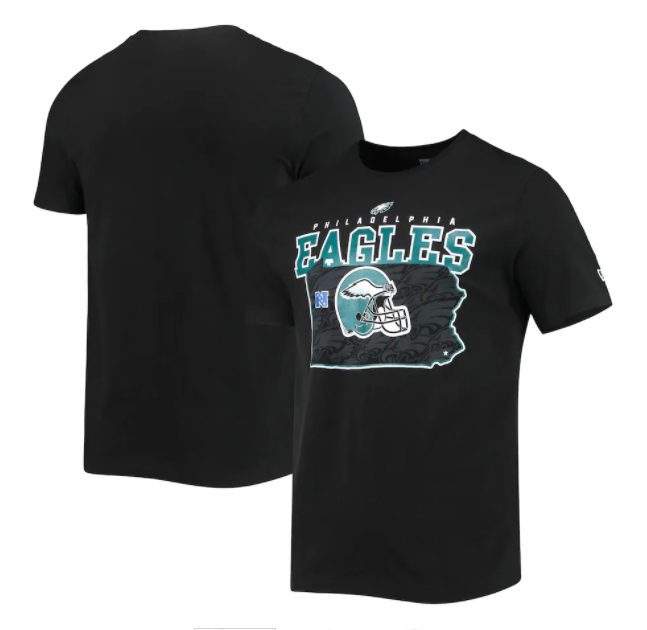 Philadelphia Eagles New Era State Pride T-Shirt - Black