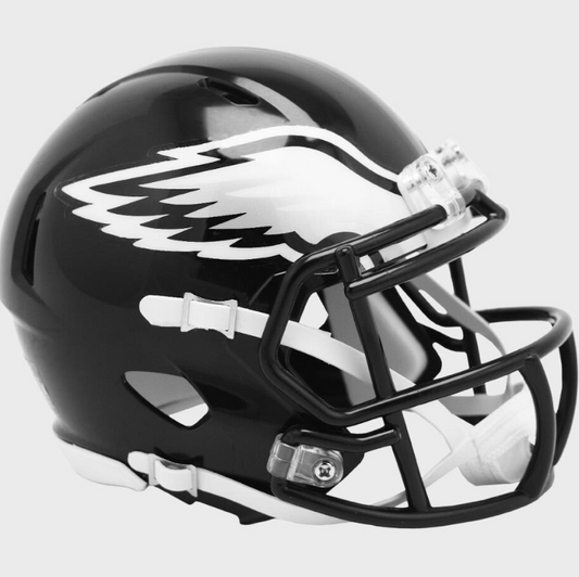 Philadelphia Eagles Riddell Alt Black Mini Speed Replica Helmet