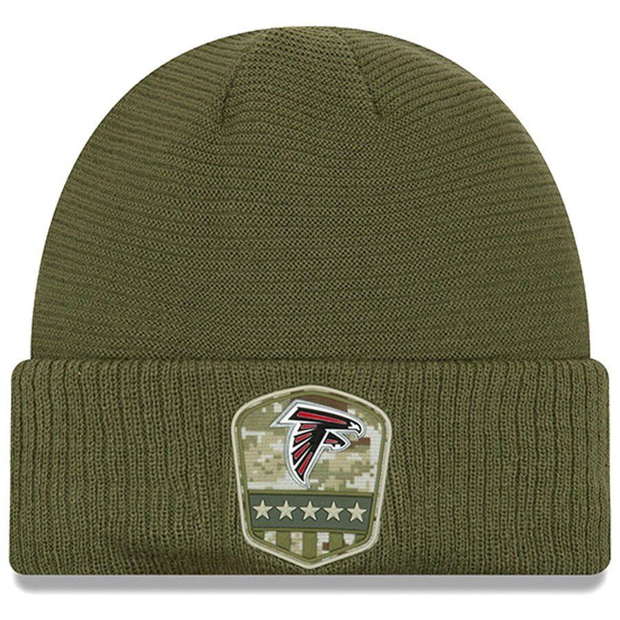 Atlanta Falcons New Era Salute to Service Knit Hat- Olive